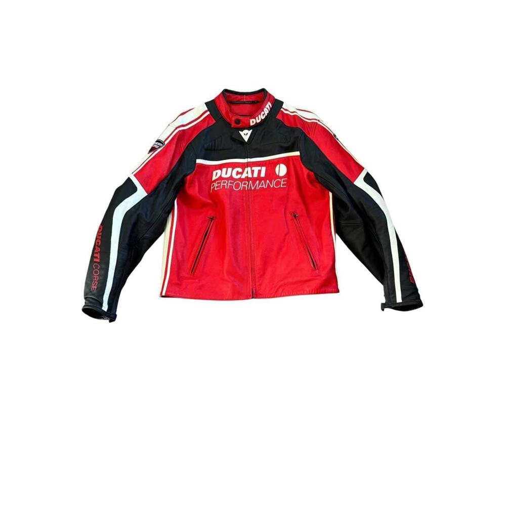 Ducati Performance Dainese Corse Leather Jacket Mens Y2K Motorcycle Biker 56